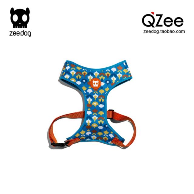 QZee미국 zeedog 모로코 고양이 목걸이 안전 버클 보타이 가슴줄 견인줄, 뙤약볕하트캣에어가슴등