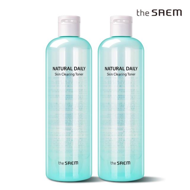 더샘 (1+1) 내추럴 데일리 스킨 클리어링 토너 500ml, 1개