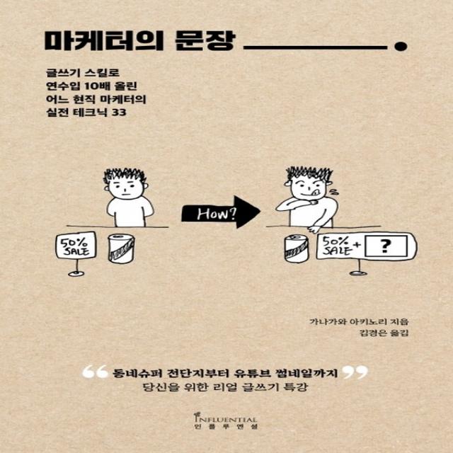 인플루엔셜 마케터의 문장, 단품