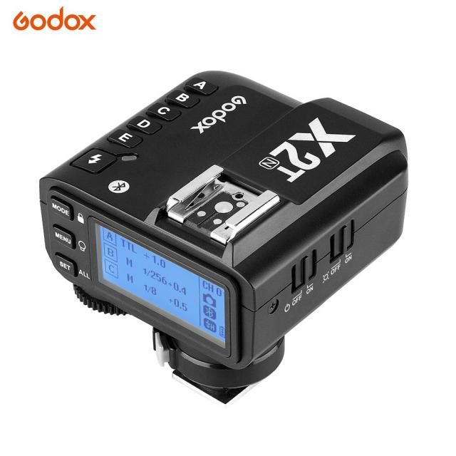 GODOX 니콘 디지털 카메라와 플래시 애플 화웨이 삼성 주류 스마트 폰으로 V1 TT350N AD200 AD200Pro 소 사용을 위해 황소 X2T-N I-TTL 무선 플래시 트리거 1 / 8000 고속 동기 2.4G 송신기, 검은