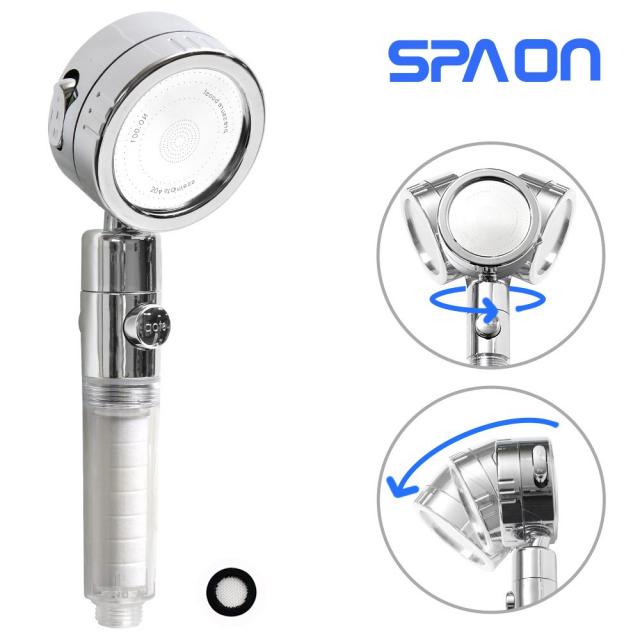 스파온 [3단 회전 정수 필터 샤워기]