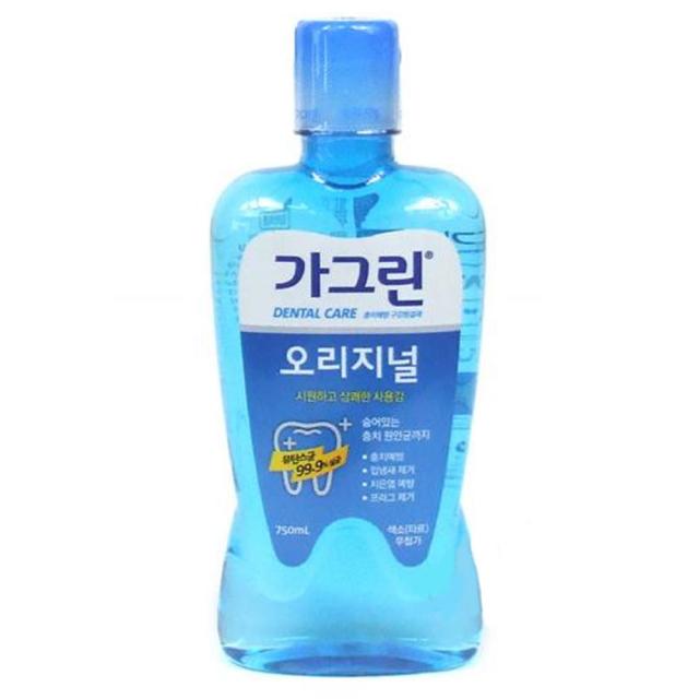 164 쇼핑위너 / 구강청결 가그린 오리지널 750ml 입속청결도구 상쾌한 일회용가그린 사무실가글 여행용품 구강청결제, 단일 수량