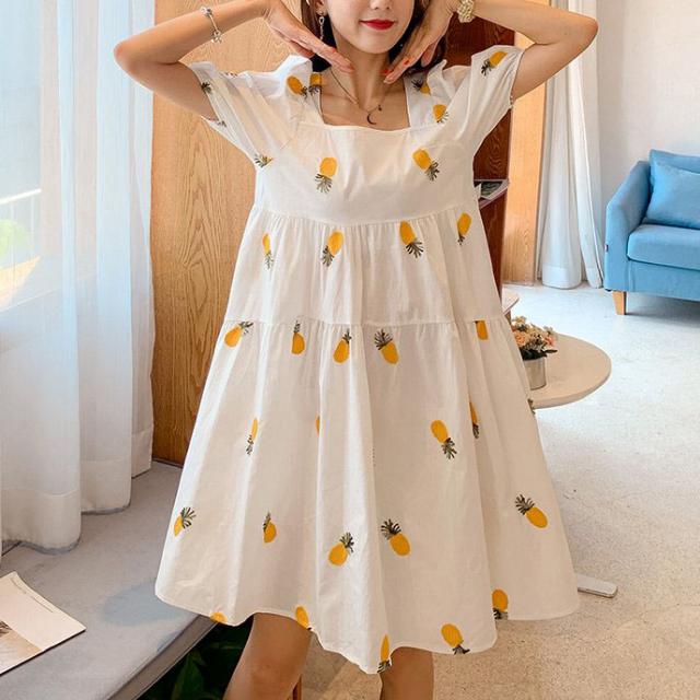 씨케이원 여성 임부복 반팔원피스 캐주얼 여름SN