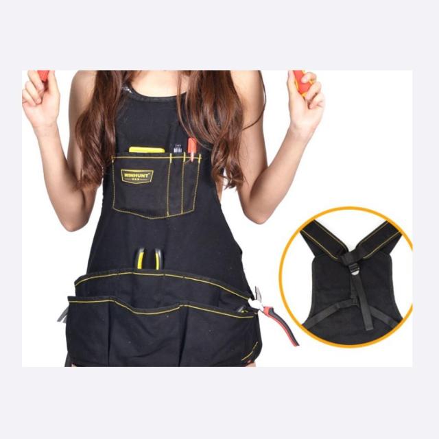 미대생 오염방지 작업도구 앞치마 블랙 그림그리기 인테리어공사 연장쌕 미장이가방