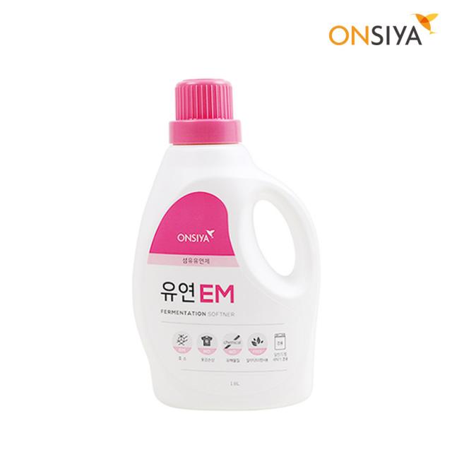 온시야 EM 섬유유연제 핑크로즈향 1800ml 이엠섬유유연제