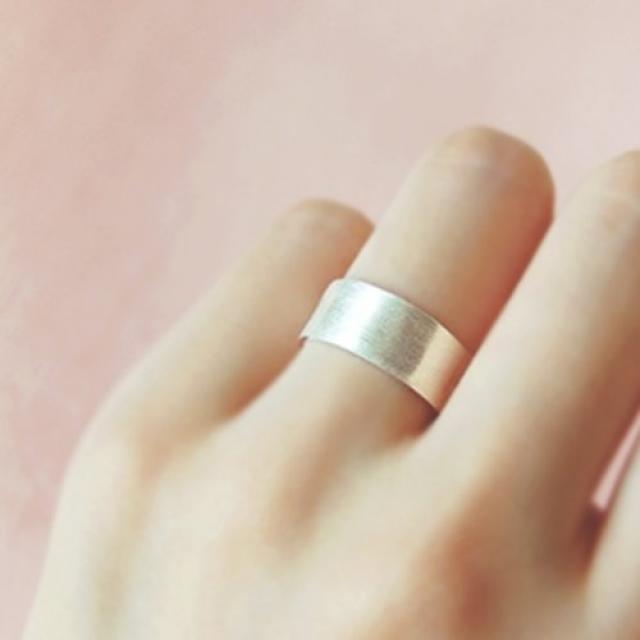 [텐바이텐] [하우즈쉬나우] 은빛 안개 Flat Basic Silver Ring (FREE SIZE)