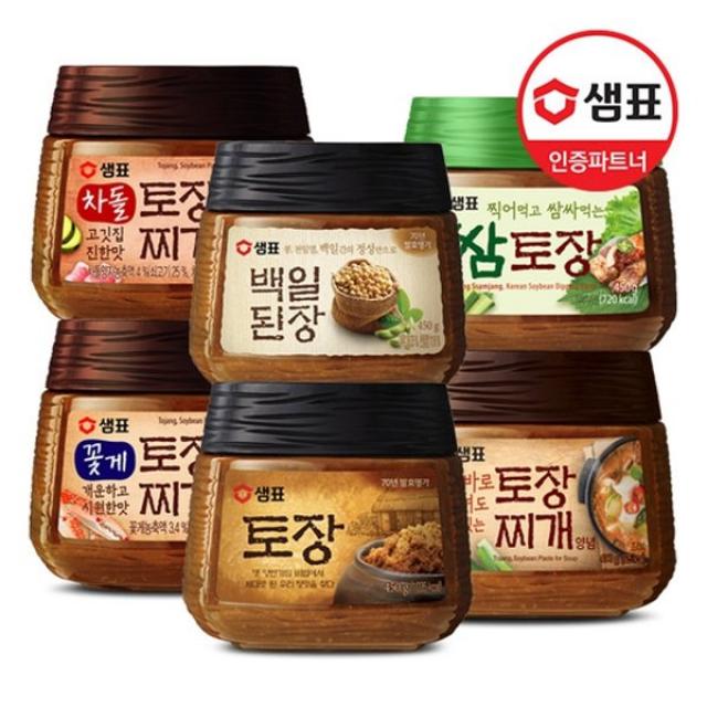 샘표 토장 된장찌개양념 450g 5종 택1 /꽃게/차돌/쌈장