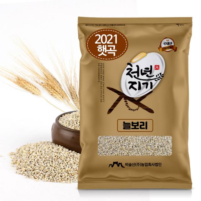 천년지기 늘보리쌀 2021년산 늘보리 햇보리쌀, 1포, 5kg