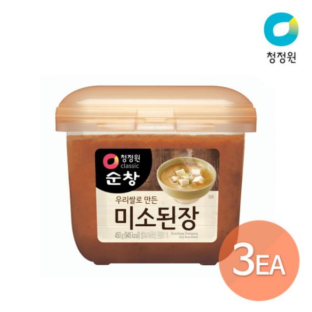 [청정원] 바로장국 미소된장 450g x 3개, 450g, 3개