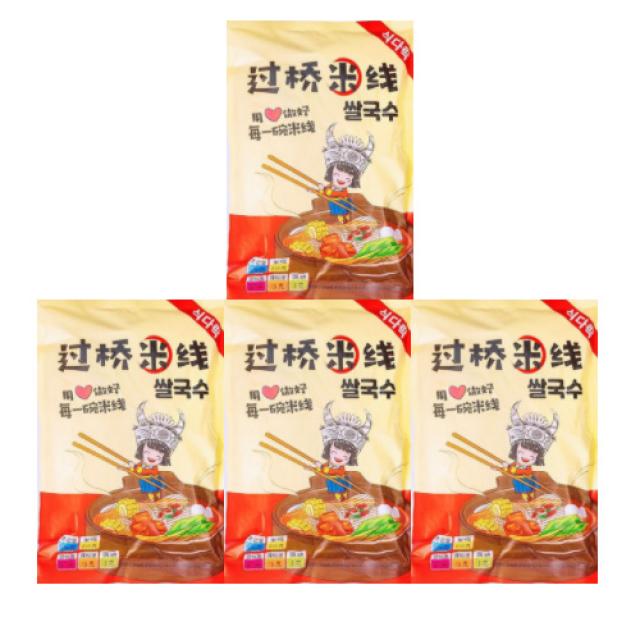 식다락 마라탕 맛 운남 쌀국수 2인분 350g, 4팩