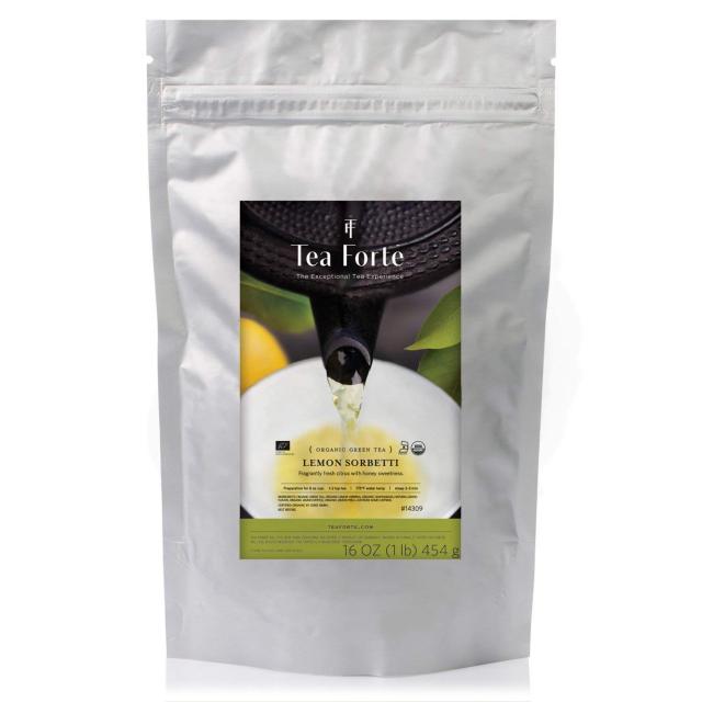 1 파운드 리필 티 포르테 유기농 녹차 레몽 소 베티 (1 파운드 리필) One Pound Refill Lemon Sorbetti Tea Forte Organic Green