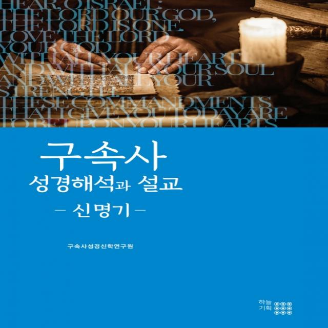 구속사 성경해석과 설교: 신명기, 하늘기획