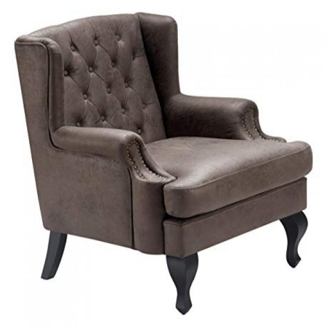 Serta UPH10103A Mason Arm Chair Dark Brown Serta UPH10103A 석회암 의자 다크 브라운, 1