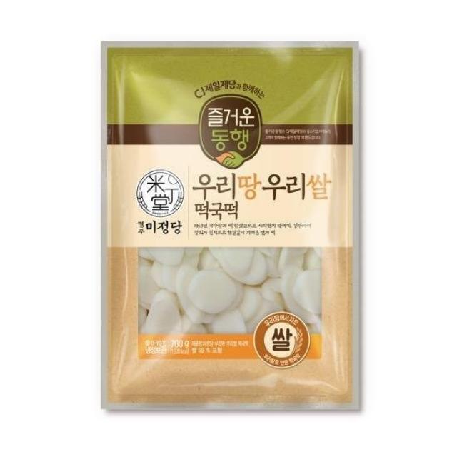 CJ 즐거운동행 미정당 우리땅우리쌀떡국떡 700g X 2개 [냉장보관, 없음, 상세설명 참조