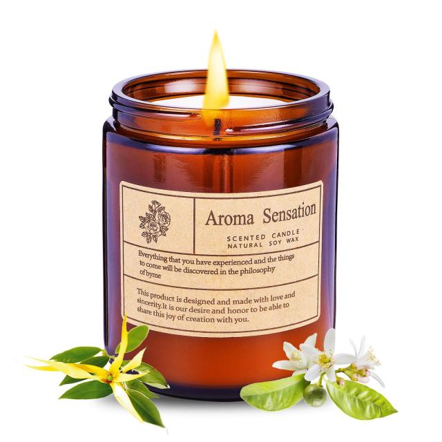 방랑벽 냄새가 나는 촛불 집 7 oz 휴대용 천연 향기로운 콩 촛불 40 시간 동안 지속되는 40 시간 동안 선물 손 붓는 콩 촛불 (안개가 자욱한 숲), 상세페이지 참조, 상세페이지 참조, 상세페이지 참조