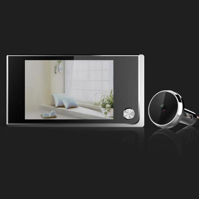 정보 가정 사용 들여다 보는 구멍 구경꾼 초인종 다기능 LCD 색깔 디지털 방식으로 주택 안전, 02 United States