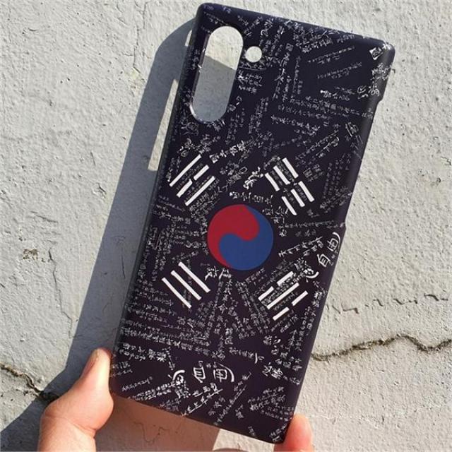 [무광] 광복군 서명문 흑색 태극기 케이스 갤럭시 노트5 노트7 노트8 노트9 노트10 노트10+, 갤럭시7+ (28782488), 선택옵션