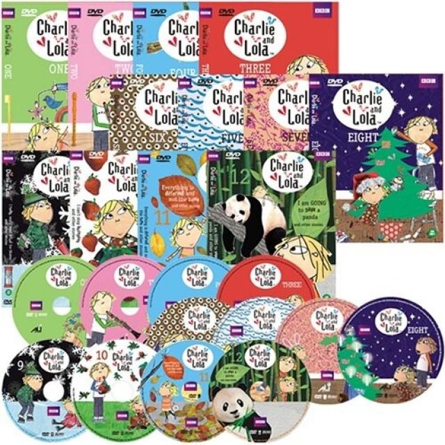  개똥이네 중고 최상 Charlie And Lola 픽쳐북 세트 Dvd 찰리와 롤라 C