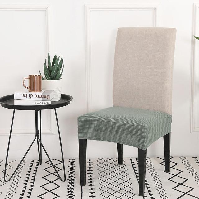 의자커버 의자리폼 의자천갈이 의자덮게 박탈 된 크로스 패턴 의자 커버 스 판 덱 다이닝 룸 스트레치 좌석 레스토랑 보호 케이스, Color 9-12337524