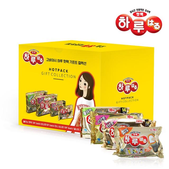 고바야시 [하루핫팩]선물세트 프리미엄body 10p+손난로10p+미니손난로10p+발난로5p(10ea), 35p