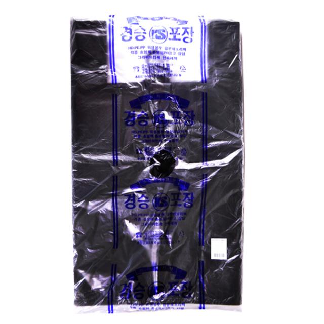 경승 검정 쇼핑 봉투 왕대 80매 주방용품 > 베이킹&포장용품 베이킹포장/도시락포장 도시락포장봉투/포장백/쇼핑백