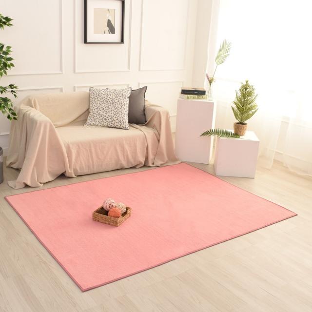 세손데코 심플데이 솔리드 먼지없는 관리가 편한 거실 러그카페트, 핑크