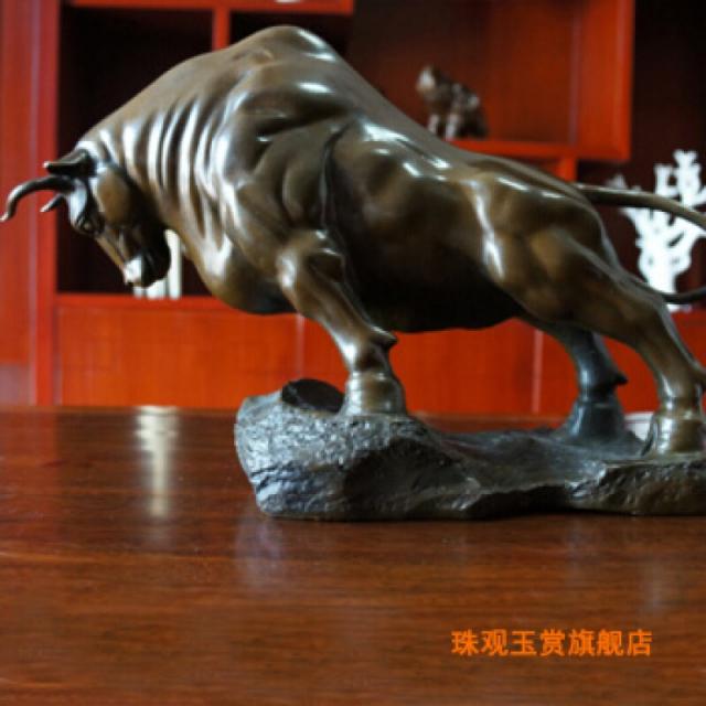 주관옥상 구리소공예품 소기천 동월월소 사무실 장식공예품 장식 D2미중호 개척소(길이 34cm)