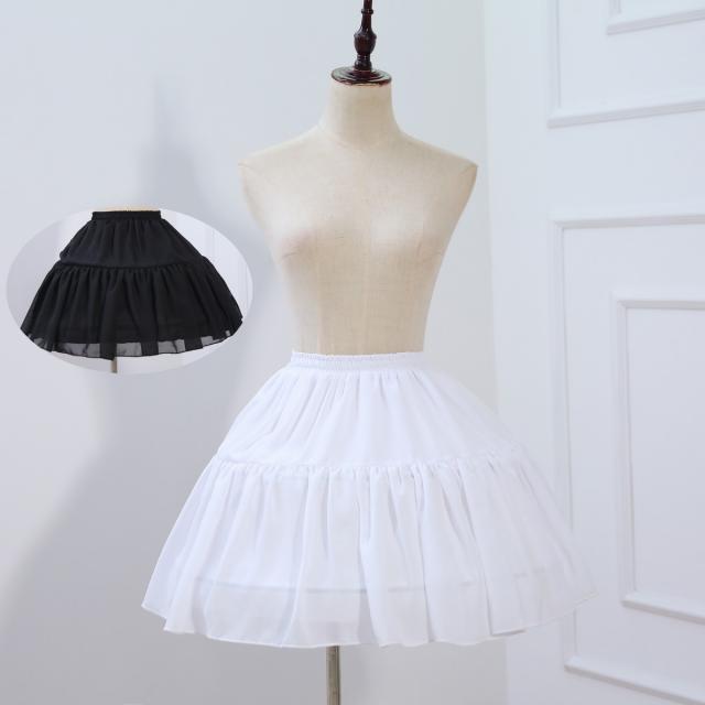 속치마 카르멘 폭력 cosplay일상 조절가능 2단 와이어 생선뼈 로리타 쉬폰 스커트