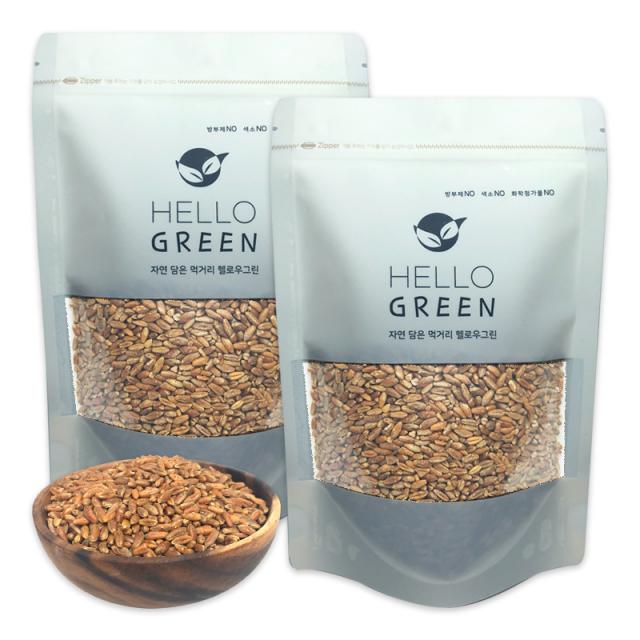 헬로우그린 볶은 호라산밀 1kgX2(팩) 총2kg 슈퍼곡물, 2개, 1kg