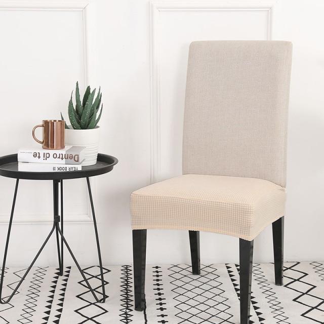 의자커버 의자리폼 의자천갈이 의자덮게 박탈 된 크로스 패턴 의자 커버 스 판 덱 다이닝 룸 스트레치 좌석 레스토랑 보호 케이스, Color 6-12337524
