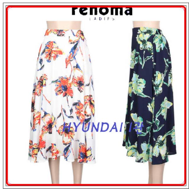 [현대백화점][레노마레이디] CY22SK070 플라워 A라인 스커트