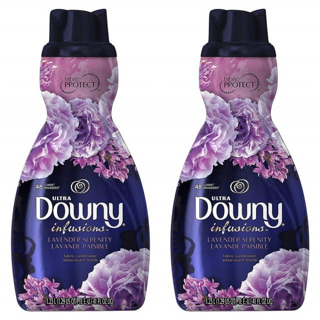 다우니 섬유 유연제 인퓨전 1.23L(41oz) 2개 라벤더 세레니티 향 Downy Infusions Lavender Serenity Liquid Fabric Conditioner (Fabric Softener) 41 FL OZ, 1set