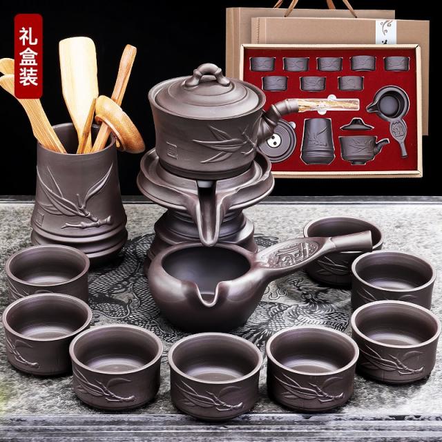 중국다기 차마시기 티세트 TEA용품 중국차도구 차용기 차컵 차도구세트 전통찻잔, 다도를 포함한 자체 보증 자동 차 세트 (선물 상자) 108개