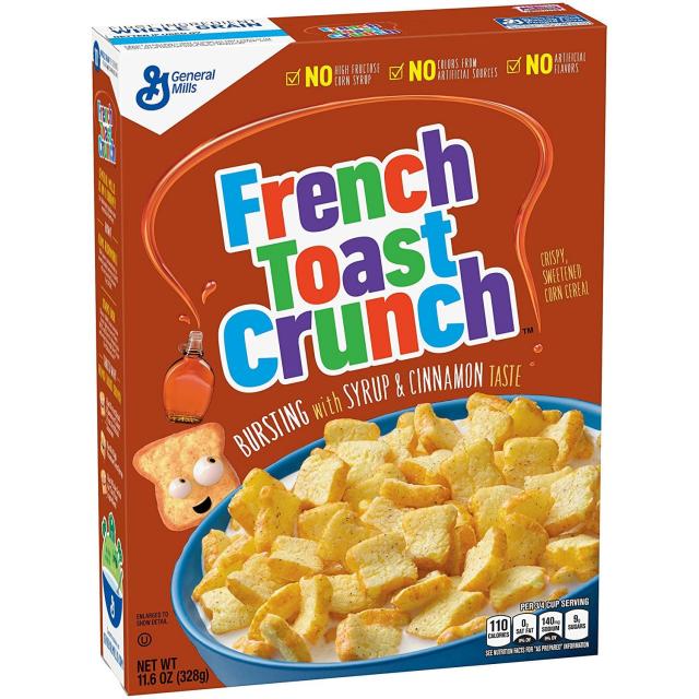 General Mills French Toast Crunch Cinnamon Cereal 제네럴밀스 프렌치 토스트 크런치 시리얼 328g 2팩, 1개