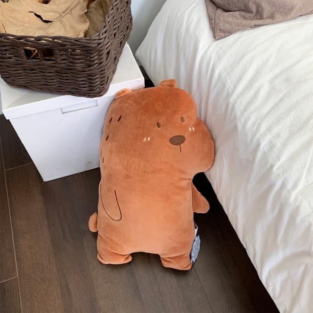 호야네 신방 독창적 롱스틱 곰돌이 바닷새 피규어 침대위 쿠션 수면 털 인형, 곰돌이 50cm