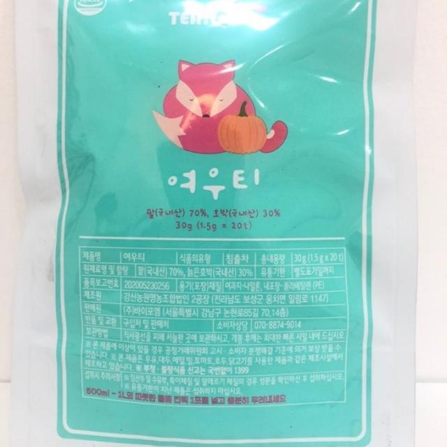 티트리트 여우티 팥호박차, 1.5g, 40개