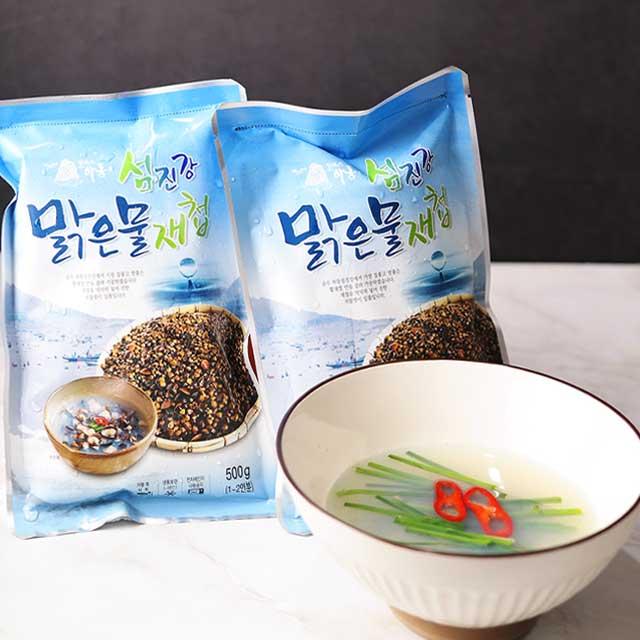 생산자직송 섬진강 재첩국 500g (최소구매5개), 1개, 500g