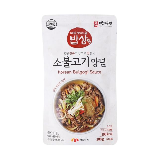 [메가마트] 매일 맛있는밥상 소불고기양념 100g, 1개