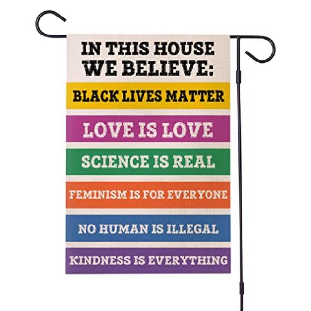 EOM Doreen의 부티크 We Believe Yard 깃발-인권 정의 표지판 BLM 잔디 표지판 페미니즘 표지판 항의 표지판 – 1 개 - E016508GPPS9YM4, 기본