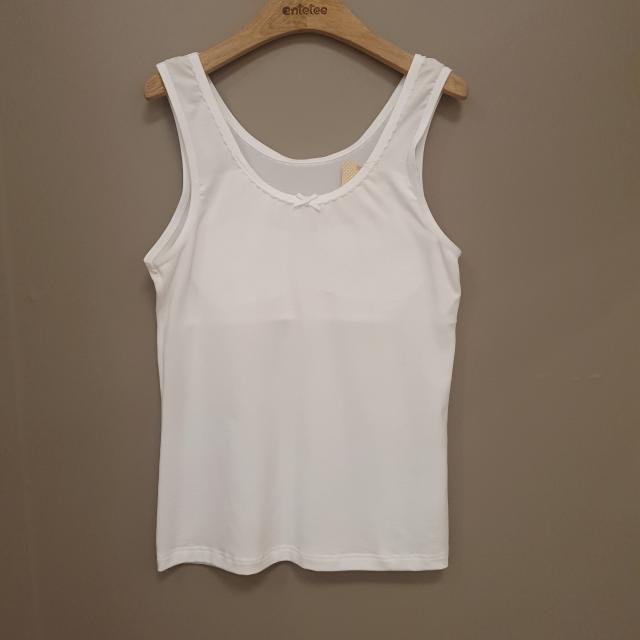 앙떼떼 시원하고 신축성 짱!! 텐셀 여학생 브라 런닝, IVORY