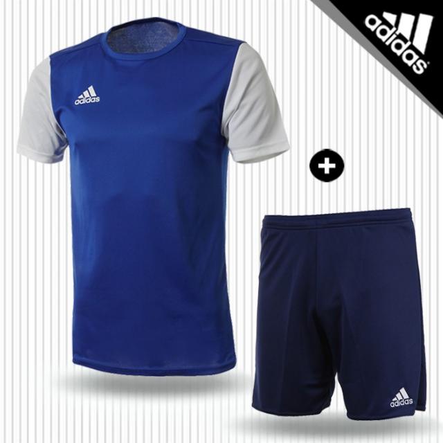 아디다스 에스트로19 반팔+5부 (3231+5883) 블루_쿠