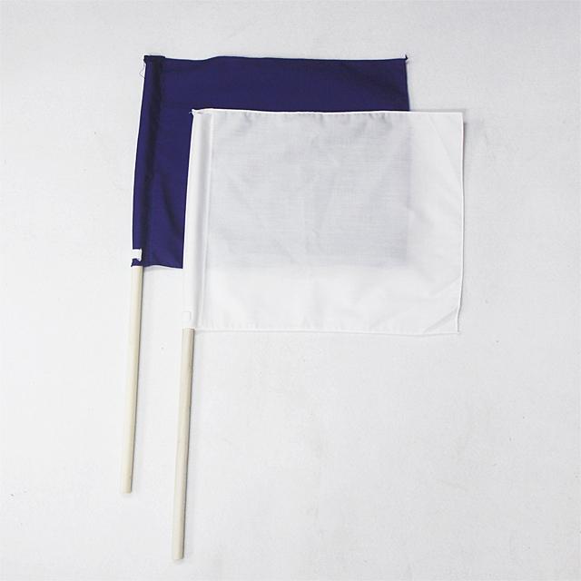 새날놀이 나무막대 게임용깃발 청기(25x30cm) 백기 홍기 청기백기 깃발 게임