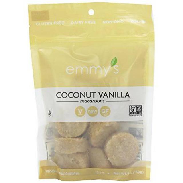 Emmys Organics Coconut Cookies Vanilla Bean 6 oz (Pack of 4/9795346, 상세내용참조