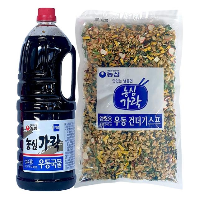 농심 가락우동(국물 1,794ml+건더기500g)1세트, 2294g, 1세트