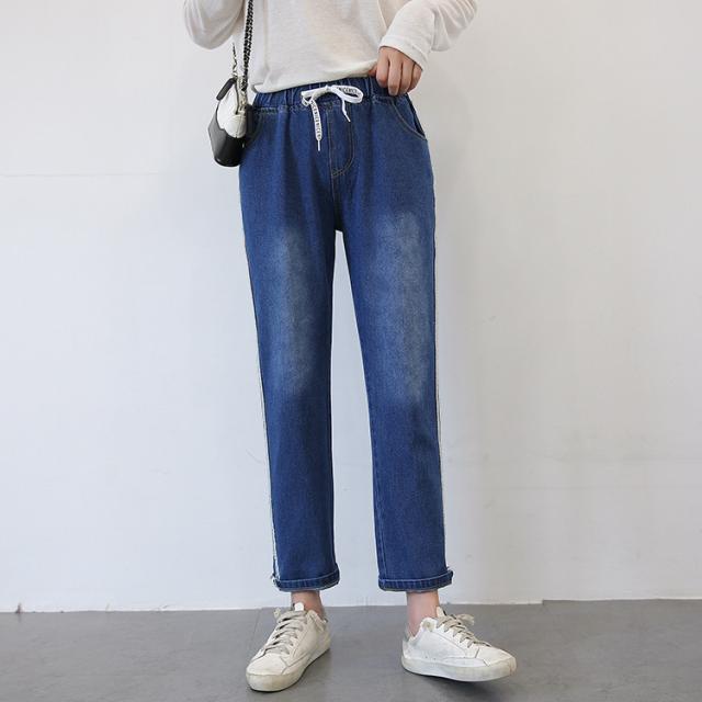 도오빠 여성 청바지 하렘 와이드 배기 빈티지 볼륨 벌룬 통바지 복고풍 나팔 빅사이즈 똥싼바지 간지 가을 겨울 봄 여름 여자배기바지 배기청바지 중학생 청바지 여성 가을_68247(45)