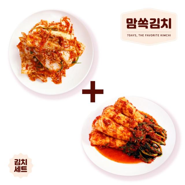 맘쏙김치 총각김치2kg+겉절이2kg 특가할인!, 1개, 4kg