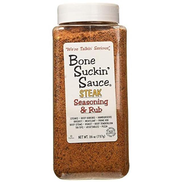 Bone Suckin Sauce Seasoning and Rub 본 석킨 소스 스테이크 시즈닝 럽 737g 2개, Steak_2 Pack