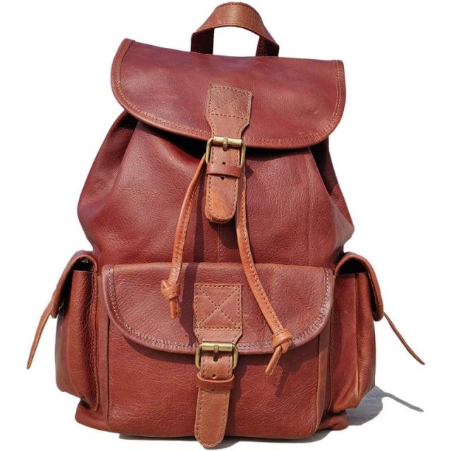 스페인직송 간파티 수공예 빈티지 가죽 배낭 용 남성용