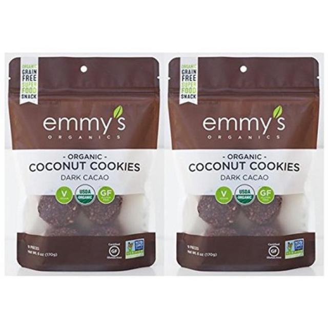 Emmys Organics Coconut Dark Cacao Macaroons 6 Ounces Pack Of 2 상세 설명 참조0