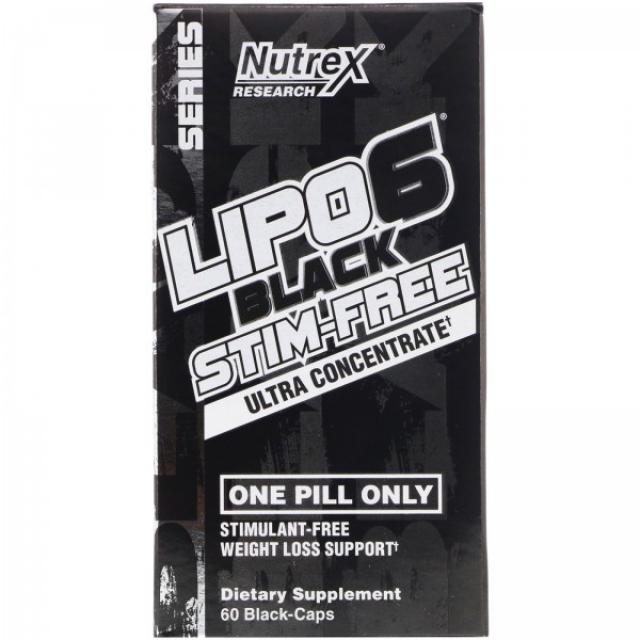 뉴트렉스 리서치 랩 Nutrex Research Lipo-6 Black 각성제 무함유 고농축 블랙 캡슐 60정, 단일상품, 단일상품